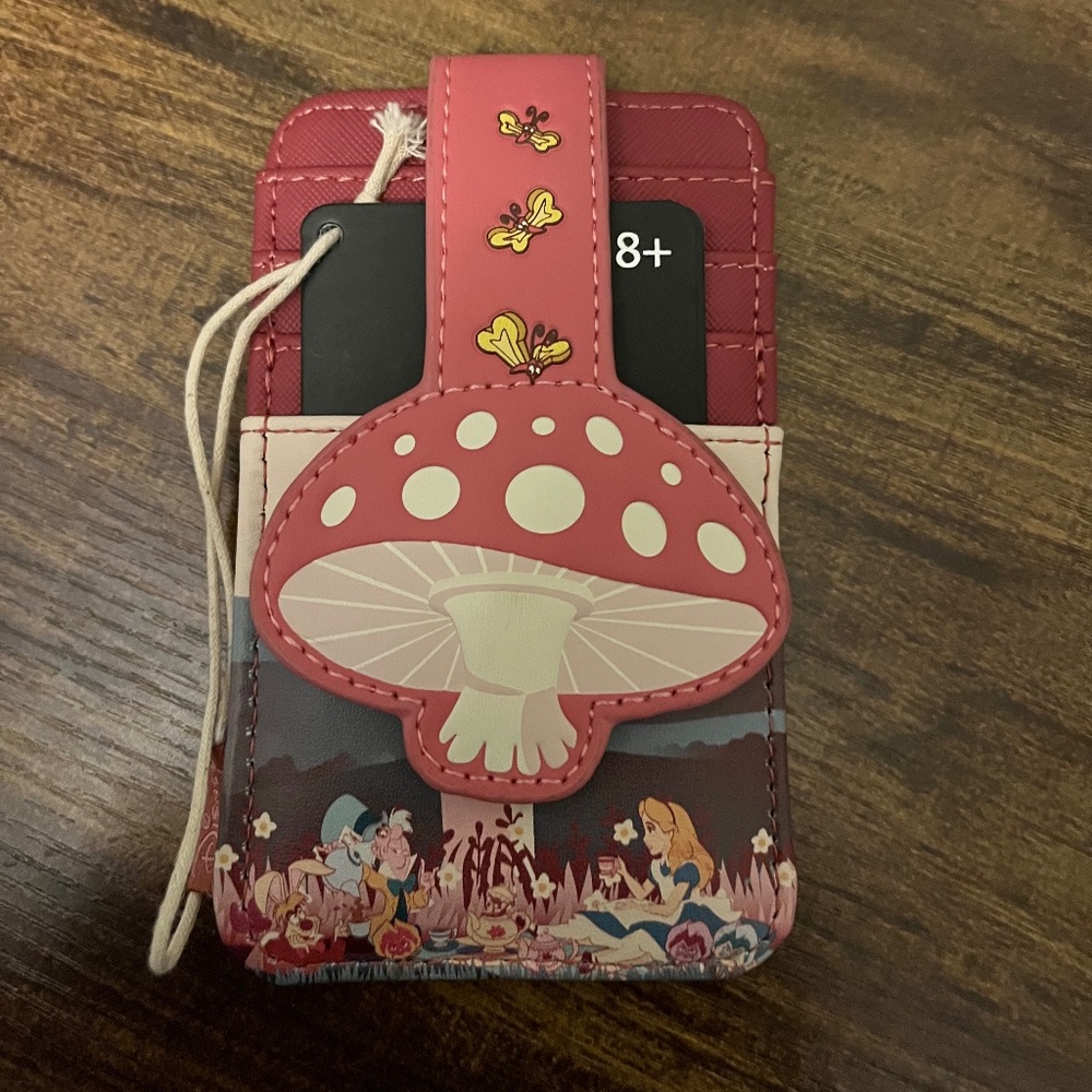 Alice in wonderland cardholder loungefly